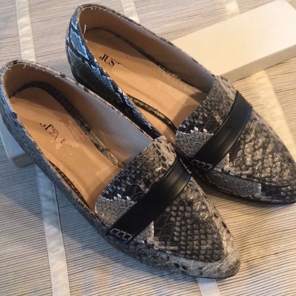 VEGAN Snakeskin Slip-on Loafers - Picture 6 of 8